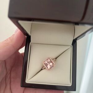 Morganite and Diamond Ring